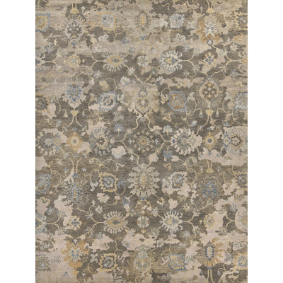 Essex Wool Damask Area Rug