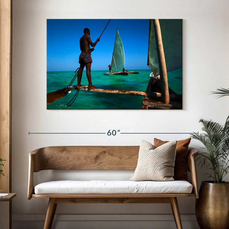 Bateaux de pêche Senne Zanzibar, H 32 po x l 48 po