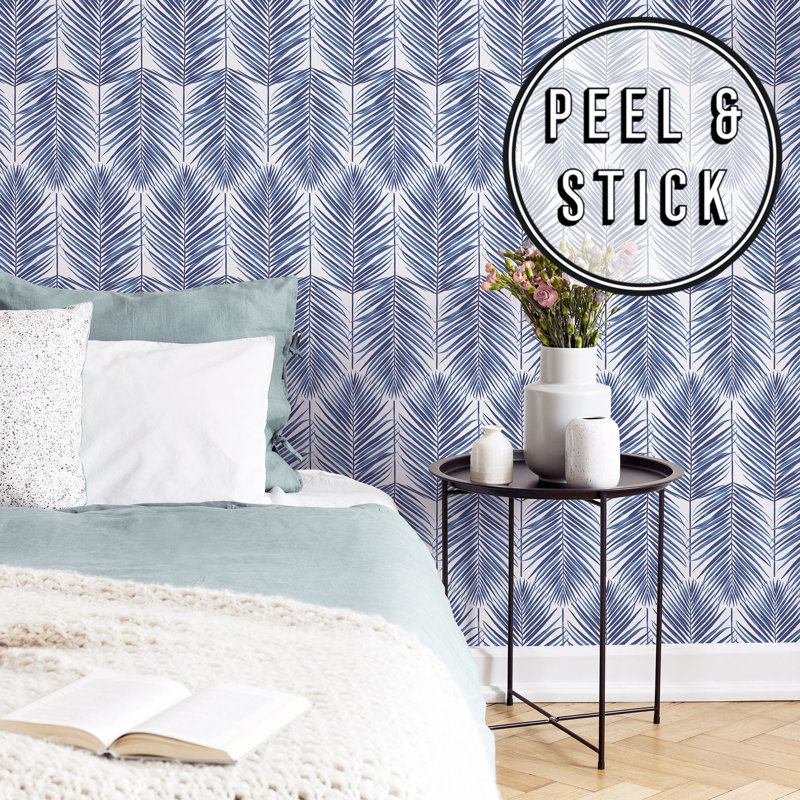 Transform Floral Vinyl Peel & Stick Wallpaper Roll, Blue