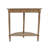 Simplify 28.5" Half Moon Entry Table With Shelf, Small Accent End Table-165237407