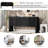 62.2-Inch Wave-Pattern Console Table with Adjustable Shelf and Curved Design-236297374
