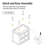 Lundgren 24"W Traditional 2-Drawer End Table with Simple Assembly and Charging Station-222184042