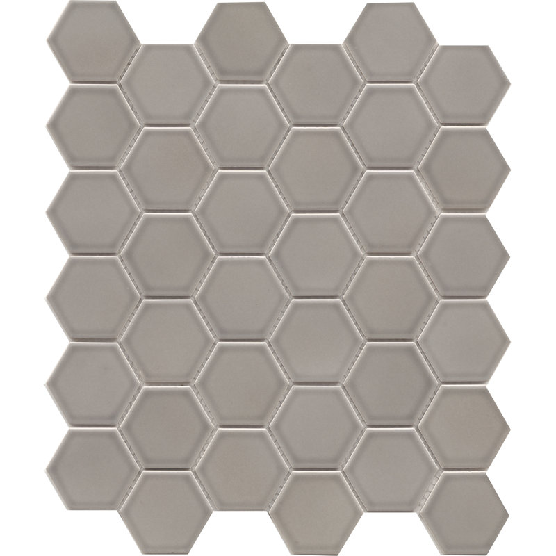 Savvy™ 11 In. X 12 In. Glossy Porcelain Floor And Wall Tile (14.05 Sq. Ft./Case), Silver
