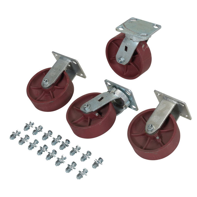 Ensemble de roulettes en acier Ductile