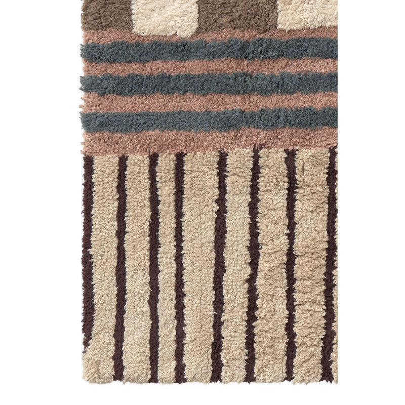 Color ON Handmade Cotton Striped Area Rug, Rectangle 2'8" x 4'7"