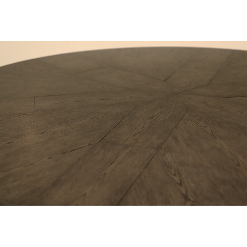 Jupe Mink Extendable Solid Wood Dining Table, Artisan Gray