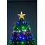 4 ft Pre-Lit Fibre Optic Pine Artificial Christmas Tree with LED Lights and Metal Stand