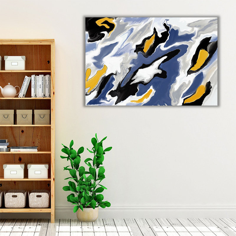 «Whimsical Whales», reproduction d'art sur toile, H 40 po x l 60 po
