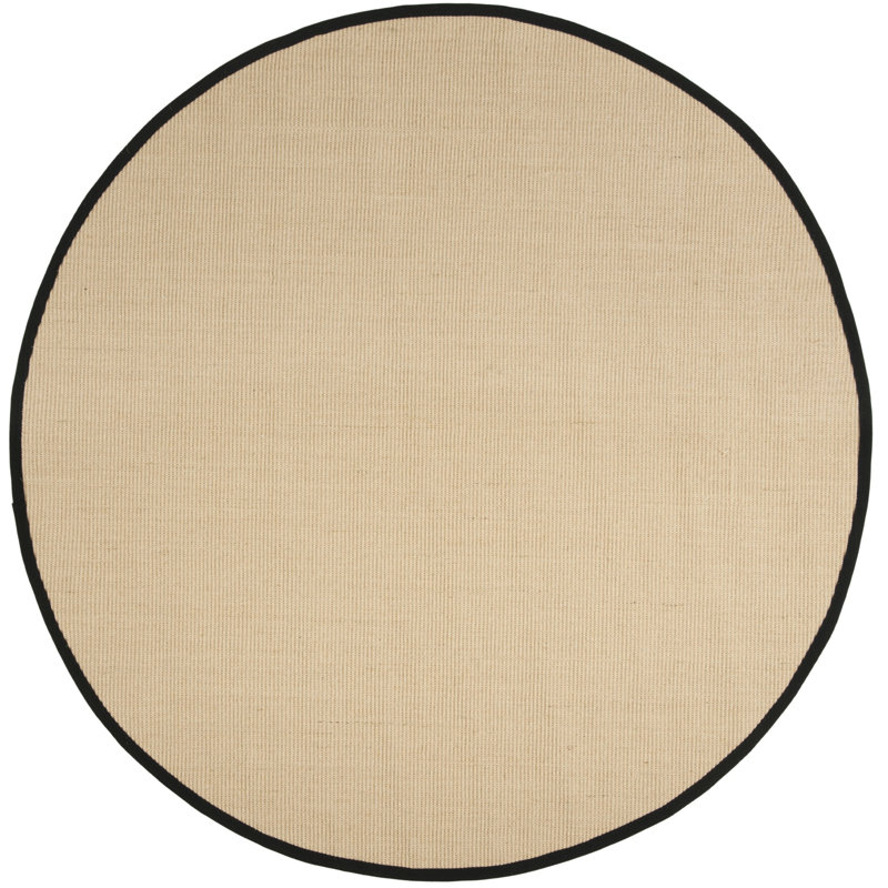 Tapis beige/noir Cayman, Rond 6 pi
