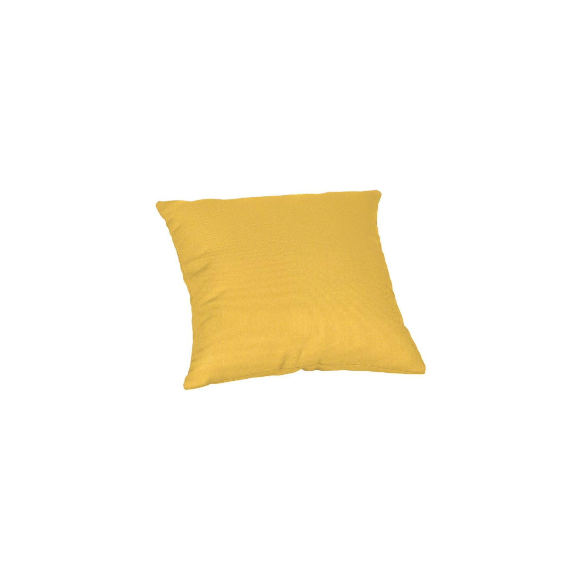 Casual Cushion Solid Sunbrella® Fabric 1-Piece Indoor/Outdoor Square Throw Pillow, 15"W x 15"L, Spectrum Daffodil Sunbrella®