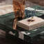 Table basse carrée en marbre italien minimaliste-129098487