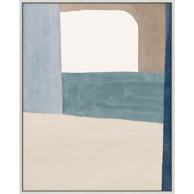 The Balance Of Taupe And Indigo 2 By Julia Balfour - Framed Wall Art