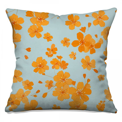 Floral Throw Pillow, Nature Double Sided Pillows