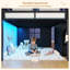 Lit mezzanine bas avec lumières DEL, lit mezzanine pour enfants avec 7 tiroirs de rangement, 3 casiers ouverts, tringle à vêtements pratique, lit mezzanine simple avec garde-corps et escalier, aire de jeu sous le lit-426438512