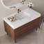 Meuble-lavabo de salle de bain avec lavabo encastré, rangement 4 tiroirs