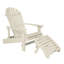 Anette Outdoor Adirondack Chair With Ottoman-1077338576