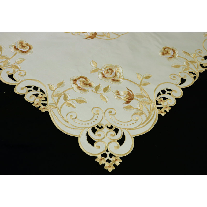 Lilly Floral Square Table Topper