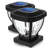 Solar Powered Integrated LED Fence Post Cap Light 4 In. X 4 In. with Base Adapter Included Pack