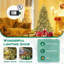 Arbre de Noël artificiel 6 pi 6 pi avec connecteur d'alimentation rapide 360 ° 598 aiguilles de pin