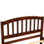 Lit simple en noyer avec lit gigogne rotatif - Bois robuste pour une utilisation fonctionnelle-1323726324