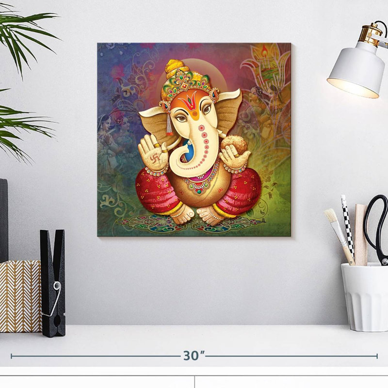 Bénédiction de Ganesh, H 16 po x l 16 po