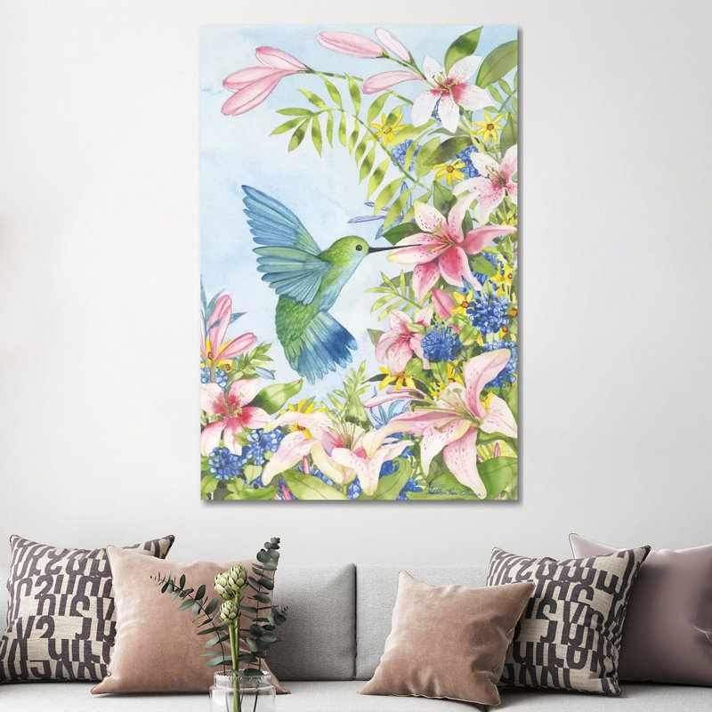 «Pink Tiger Lilies» par Kathleen Parr McKenna - reproduction, Aucun mat, H 60 po x l 40po x P 1,5 po, Toile tendue