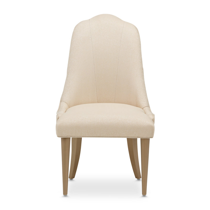 Malibu Crest Upholstered Dining Chair, Burnished Gold