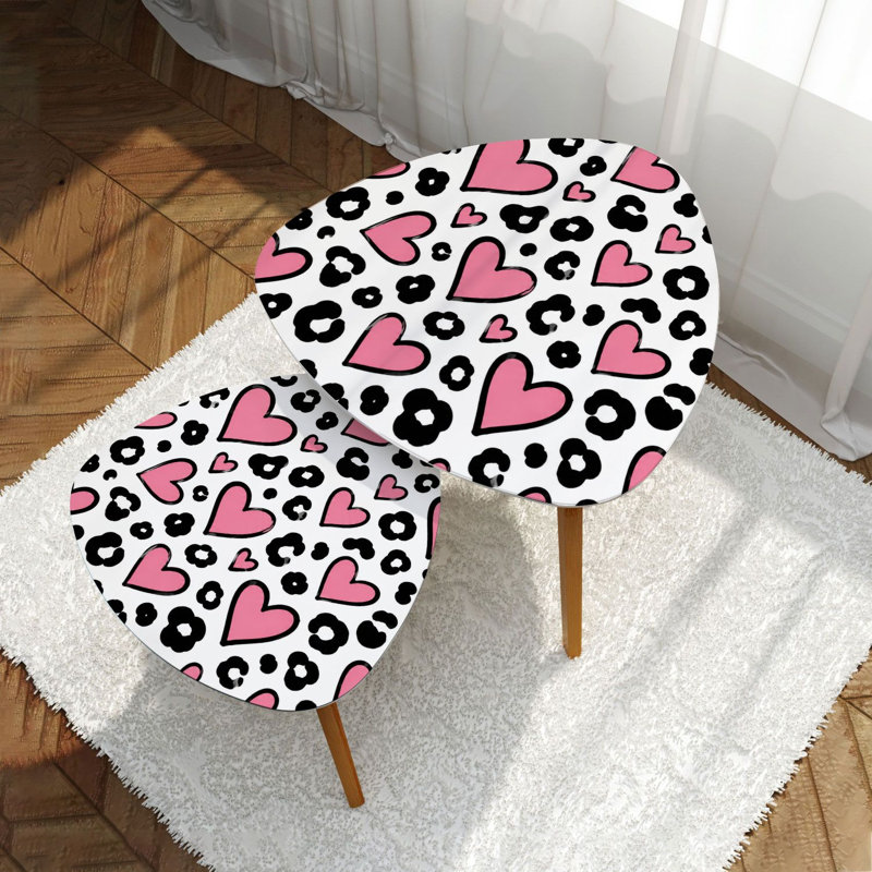 Ensemble de 2 tables basses gigognes Triangle
