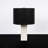 Solid Rectangle White Marble Base Table Lamp (Set Of 2)