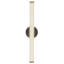 Vire 24-in Black dimmable LED Wall Sconce-726240512