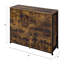 Commode en chêne rustique et finition noire