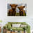 Baby Highland Cows Canvas Print-2144928261