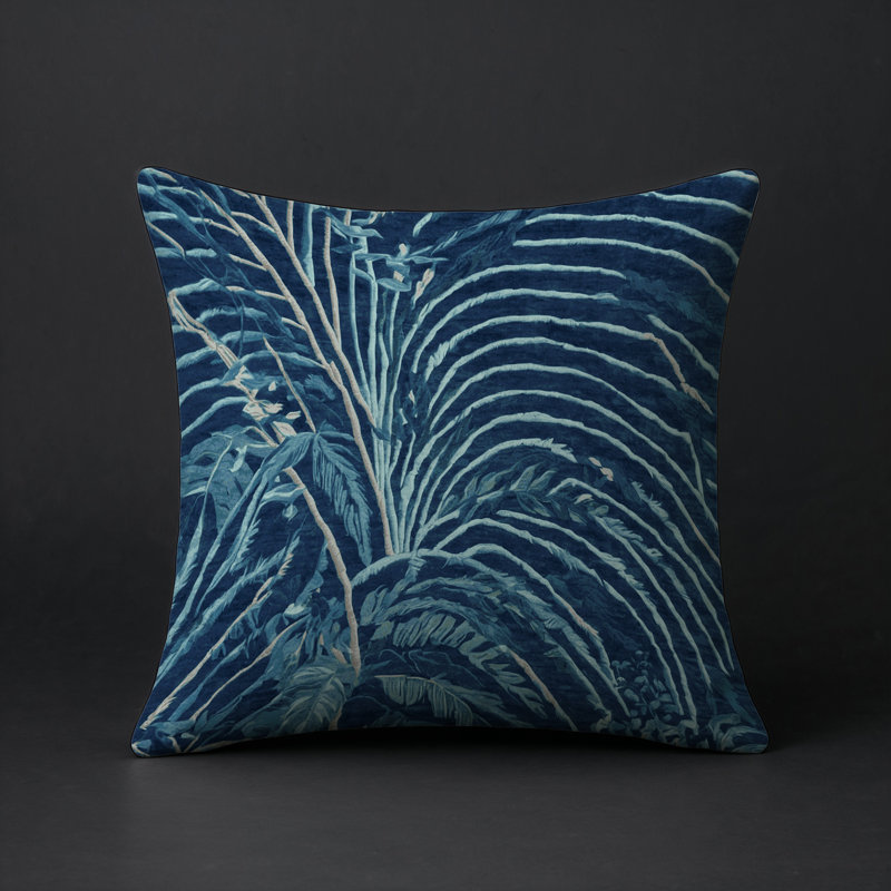 Coussin décoratif intérieur et extérieur Modern, Gris abstrait 75, Carré 16 po