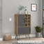 Hollenden 60.9cm Solid Wood Bar Cabinet
