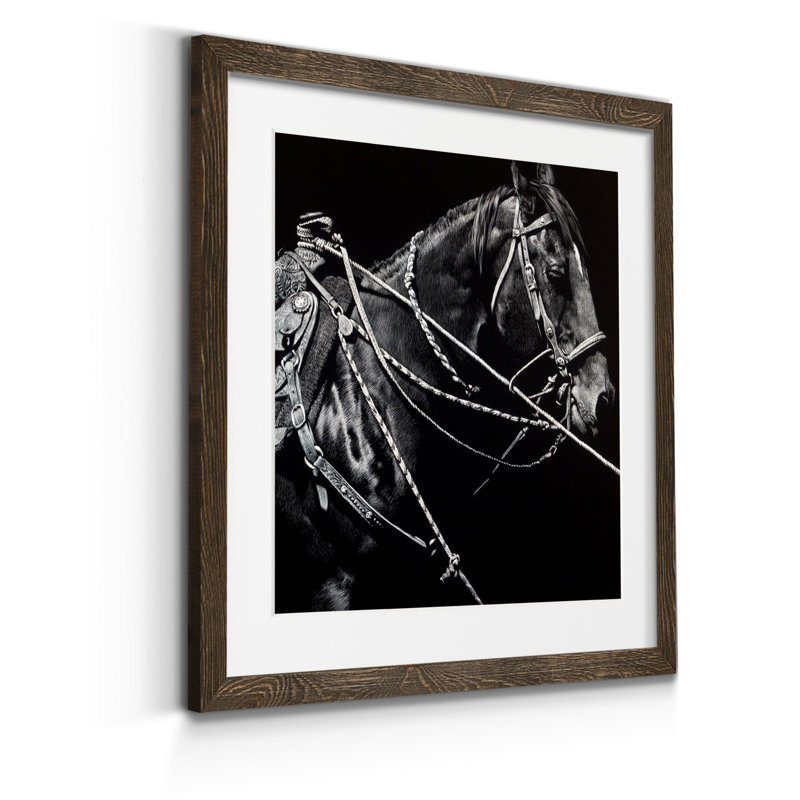 Lace I, reproduction d’art sur papier, H 27,5 po x l 27,5 po x P 1,5 po, Encadré de bois de noyer