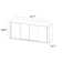 Caomhan 4-Door Sliding Door Wood TV Stand with Rounded Edges