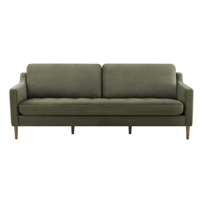 Daylen 86'' Upholstered Tufted Sofa with Solid Wood Legs