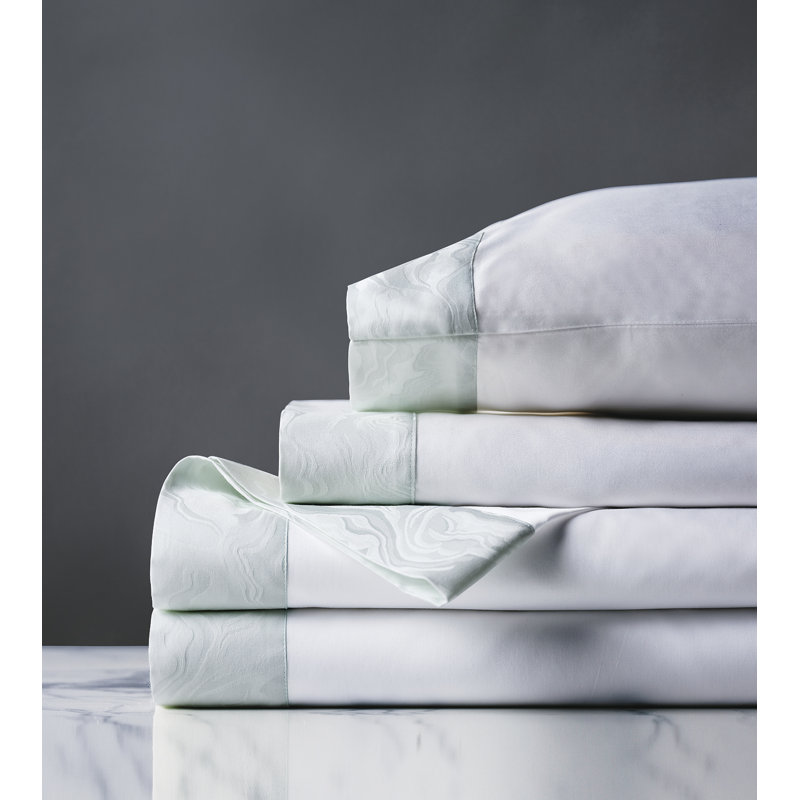 Stratus Egyptian Cotton Sheet Set, Daiquiri, King Sheet Set with 2 Pillowcases