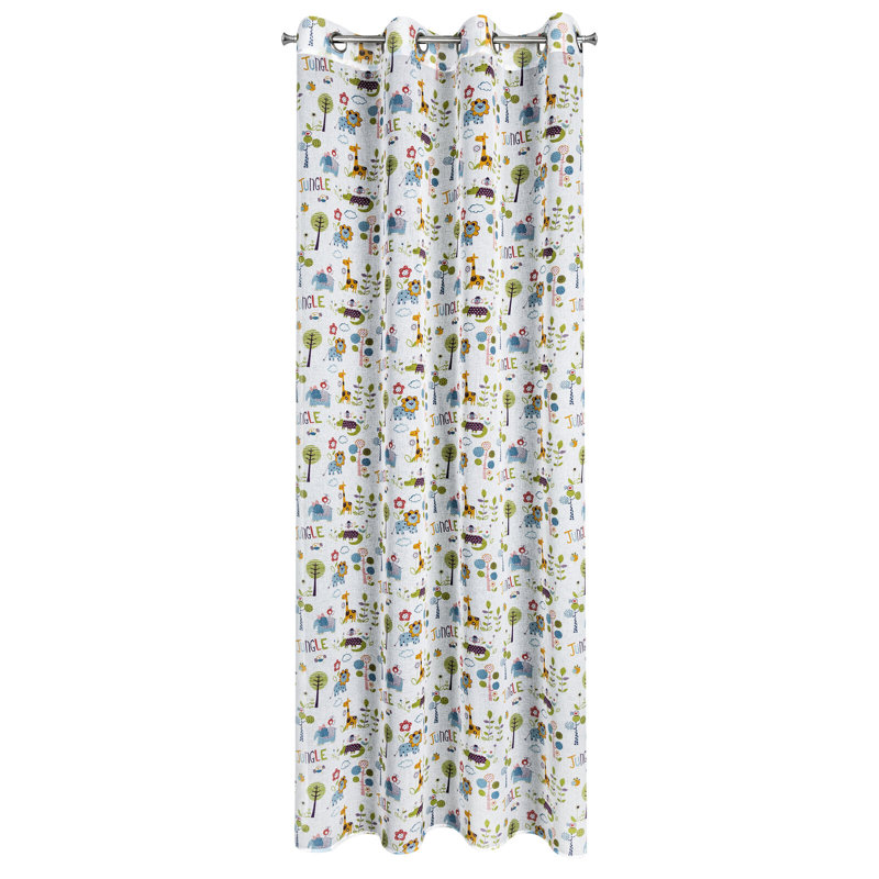 Aqsa Semi Sheer Curtains Single Panel