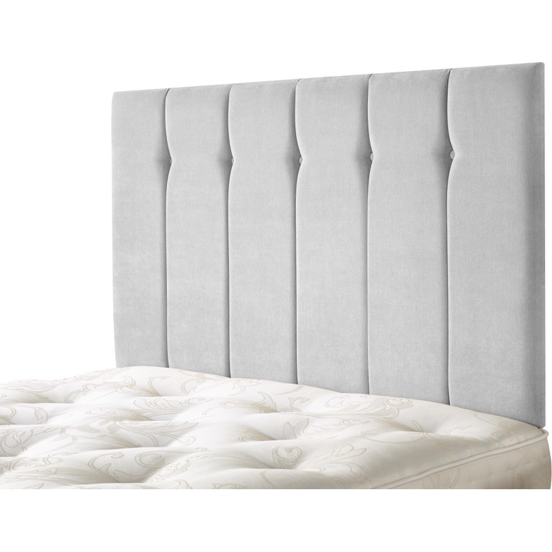 Pihu Upholstered Headboard, Silver, Single (3')