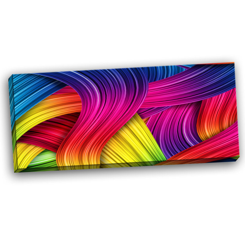 3D Rainbow - reproduction sur toile tendue, H 16 po x l 32 po x P 1 po