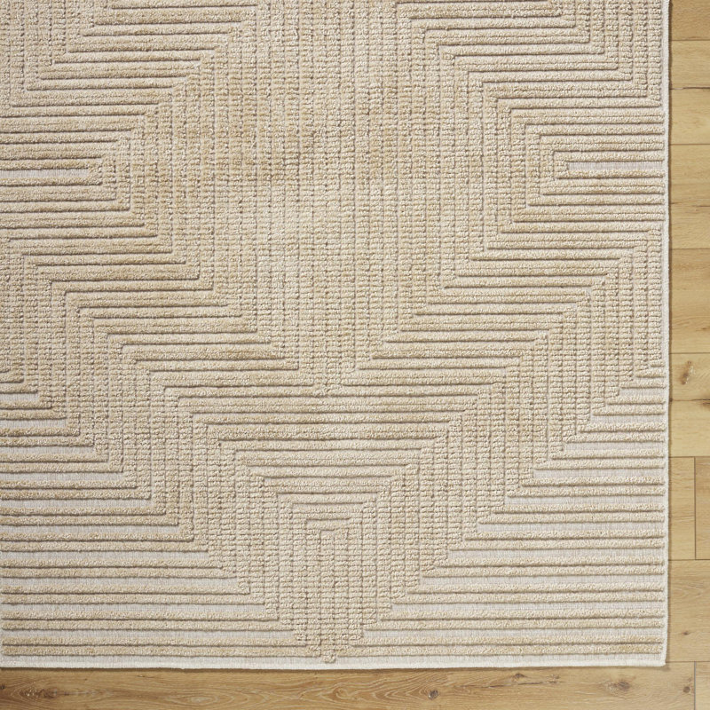 Lamani Washable Geometric Indoor Rug, Rectangle 5' x 7'2"