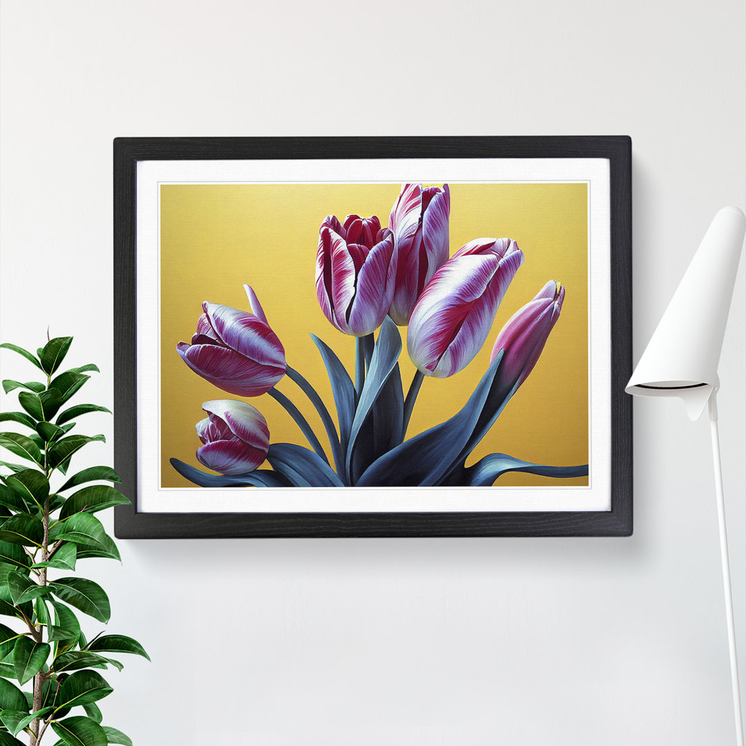 Hypnotic Tulip Flowers - Single Picture Frame Print