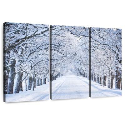 Harnek Snowy Alley Trees