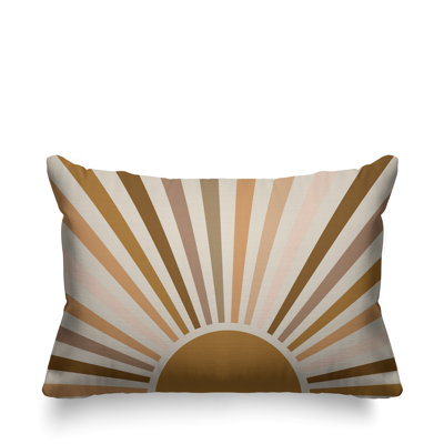 Coussin décoratif intérieur / extérieur Boho Sunburst