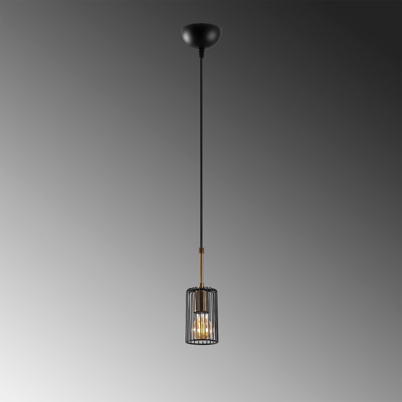 Luminaire suspendu cylindrique à 1 lumière Loera