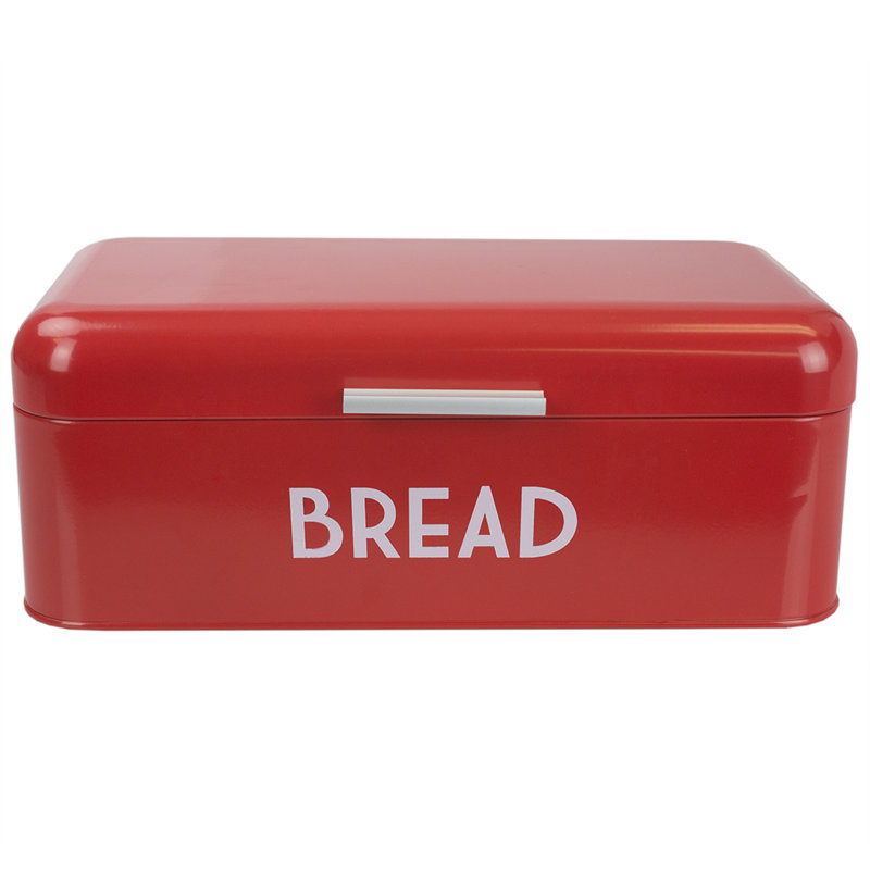 Boîte à pain en métal, Rouge