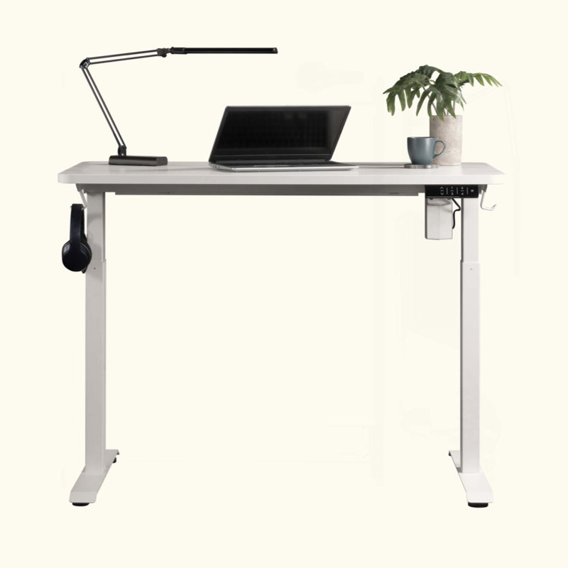 Bureau assis / debout réglable, surface spacieuse et réglages de mémoire ergonomiques pour un confort et une productivité améliorés