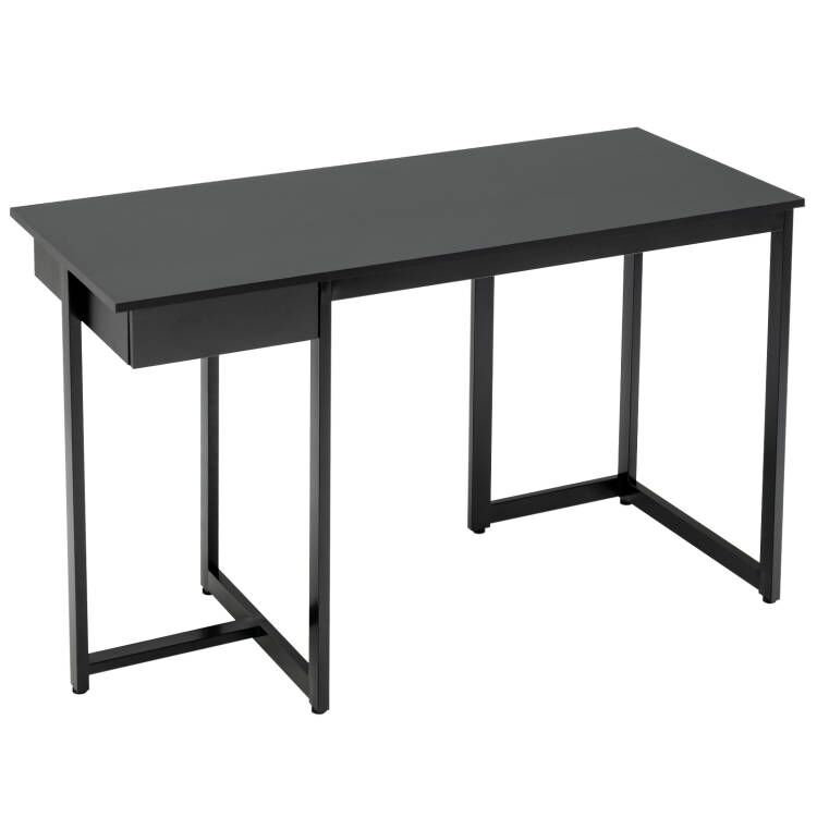 Tacconi Metal Base Computer Desk, Black