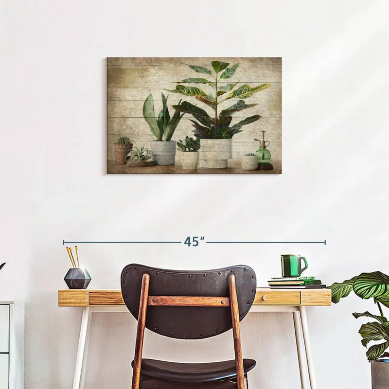 Plantes d'intérieur en bois Harnek, H 20 po x l 30 po